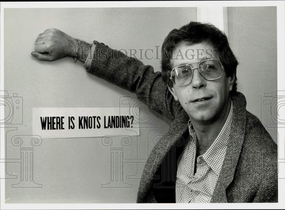 1981 Press Photo Michael Filerman nighttime soap creator, in Los Angeles.- Historic Images