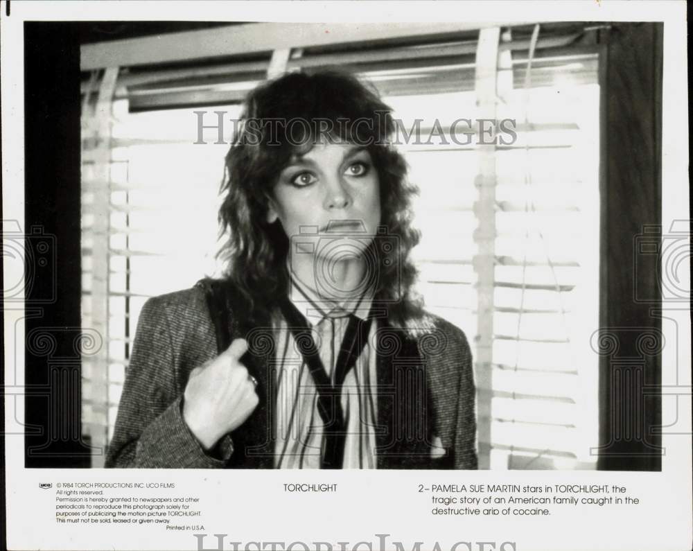 1984 Press Photo Actress Pamela Sue Martin in &quot;Torchlight&quot; Movie - lry25111- Historic Images