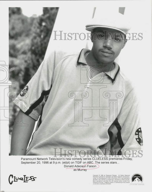 1996 Press Photo Actor Donald Adeosun Faison as Murray in "Clueless" TV Series- Historic Images