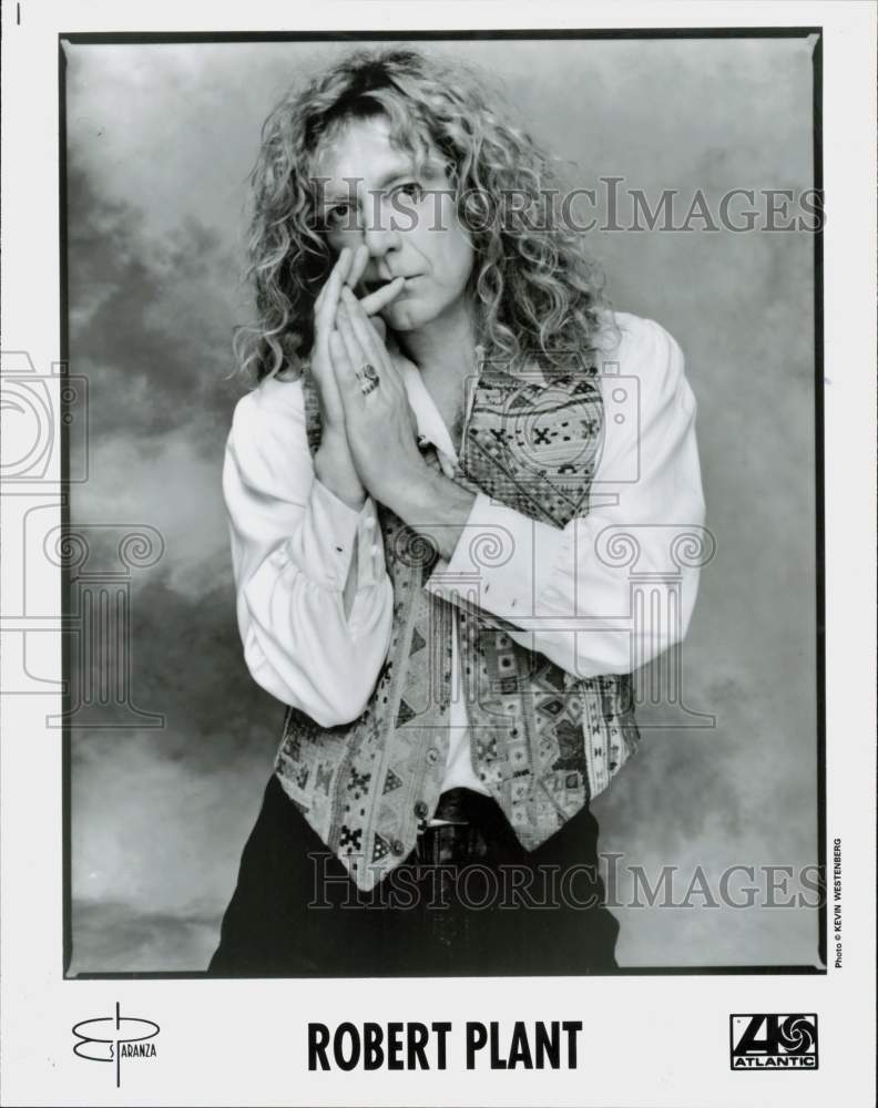 1993 Press Photo Robert Plant, British rock singer, songwriter and bandleader.- Historic Images