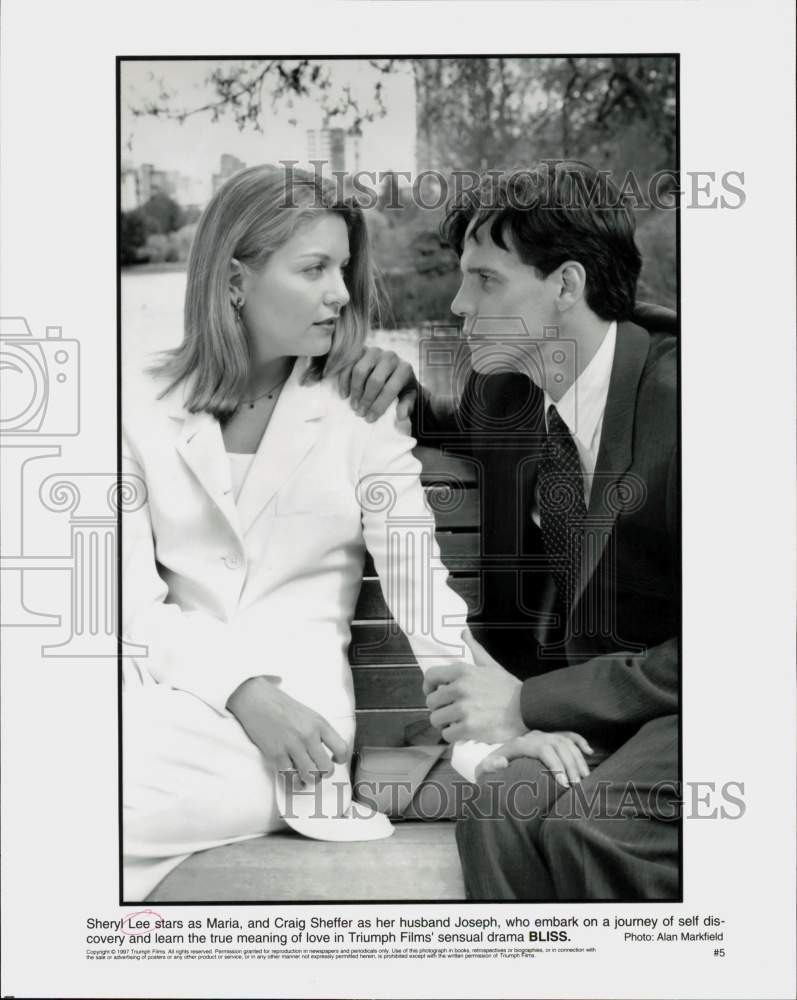 1997 Press Photo Sheryl Lee &amp; Craig Sheffer in &quot;Bliss&quot; Movie - lry28250- Historic Images