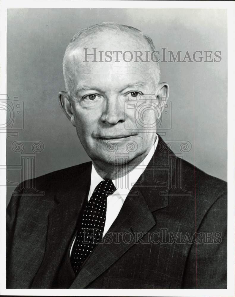 1956 Press Photo President Dwight D. Eisenhower - lry31019- Historic Images