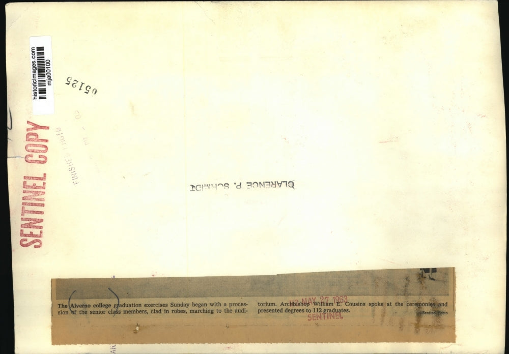 1963 Press Photo The Alverno College graduation exercises - mja00100