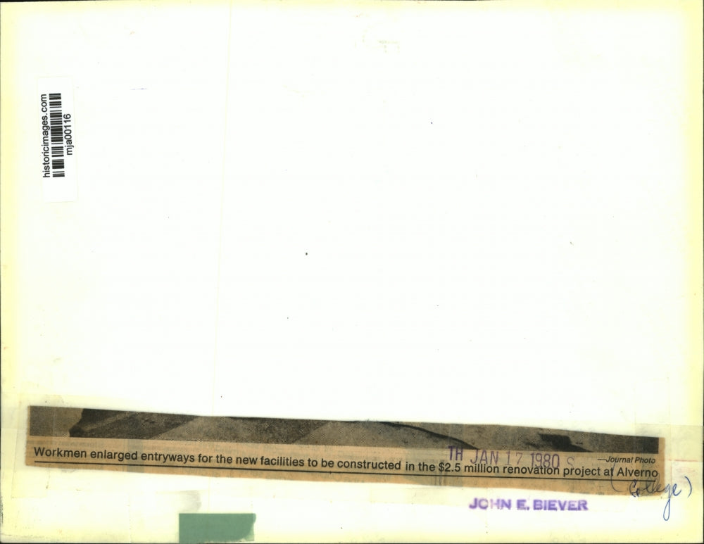 1980 Press Photo $2.5 million renovation project at Alverno College - mja00116