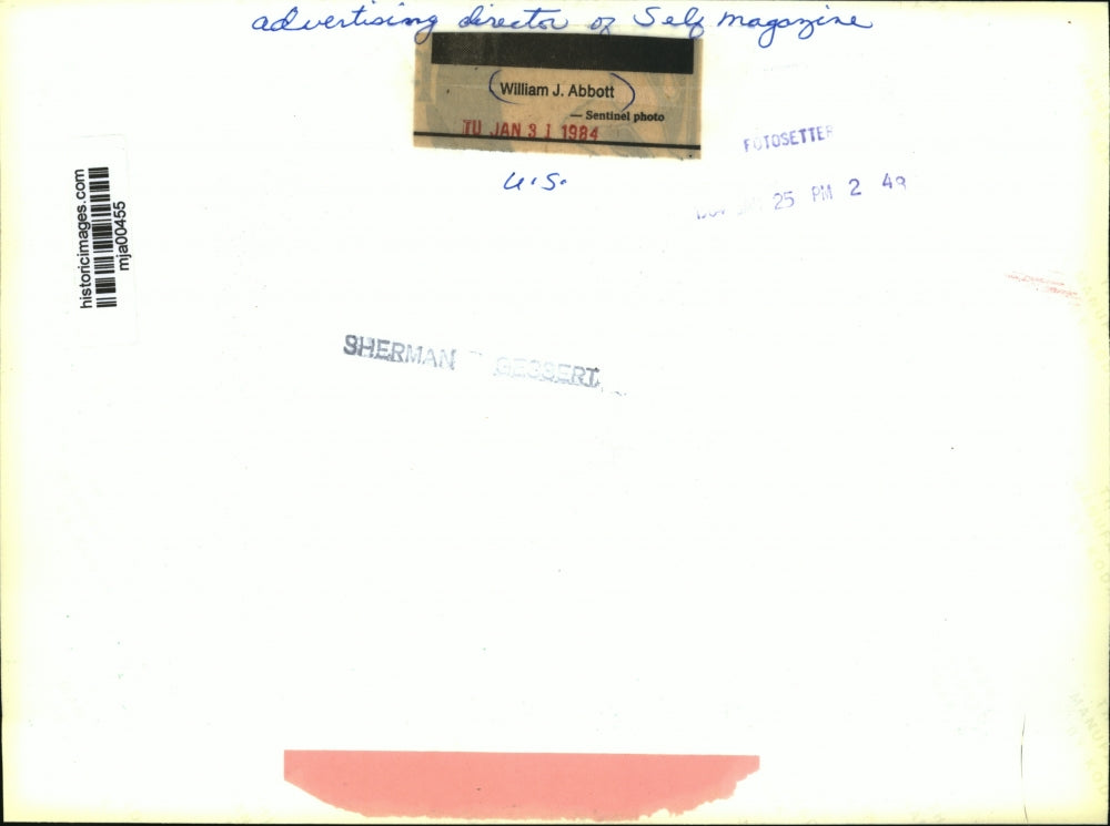 1948 Press Photo William J. Abbott, Advertising Director of Self Magazine