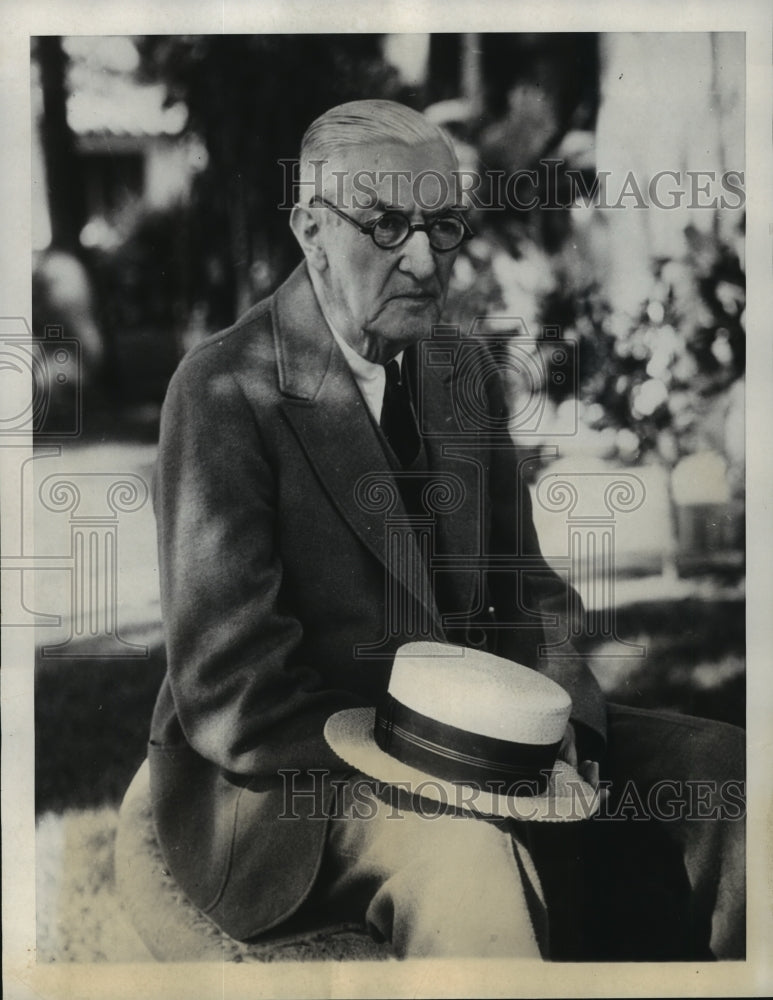 1937 Press Photo George Ade, the noted humorist&#39;s 72nd Birthday - mja00543- Historic Images