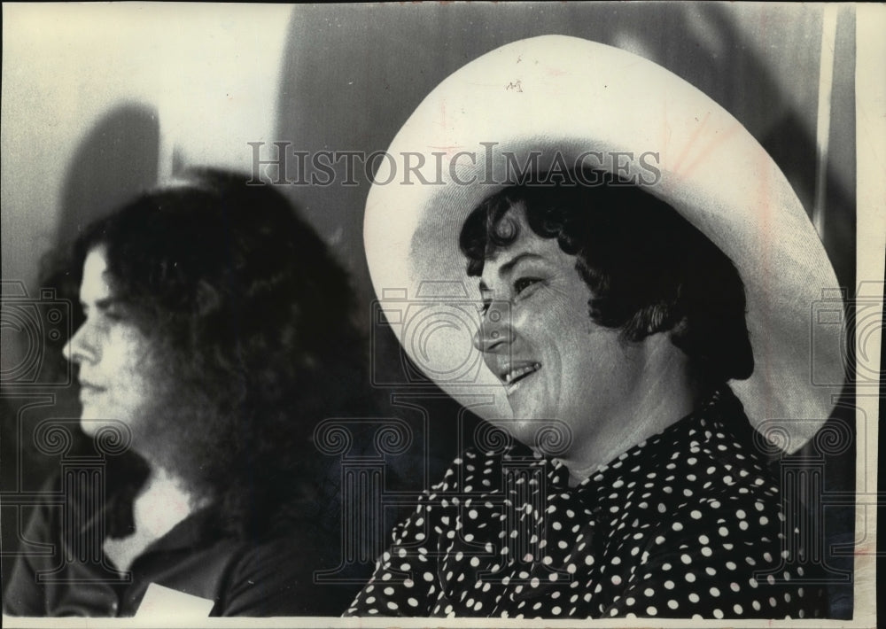 1971 Press Photo Rep. Bella Abzug at National Women's Political in Washington