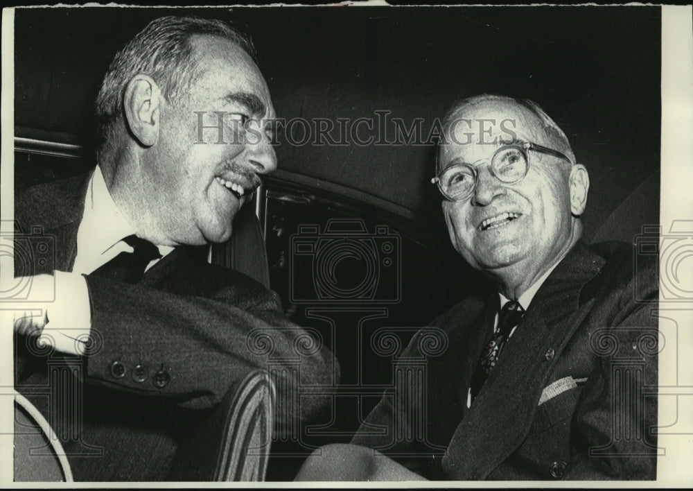 1971 Press Photo Dean Acheson w/ former President Harry S Truman- Historic Images