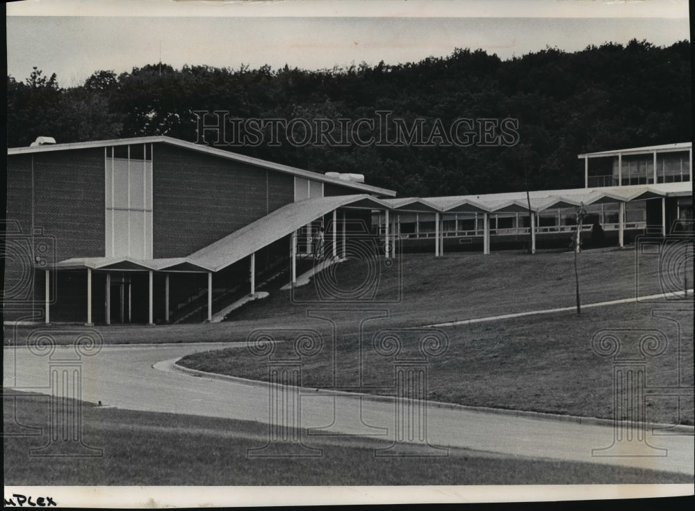1966 Press Photo The school complex at the Wisconsin School for Boys, Wales