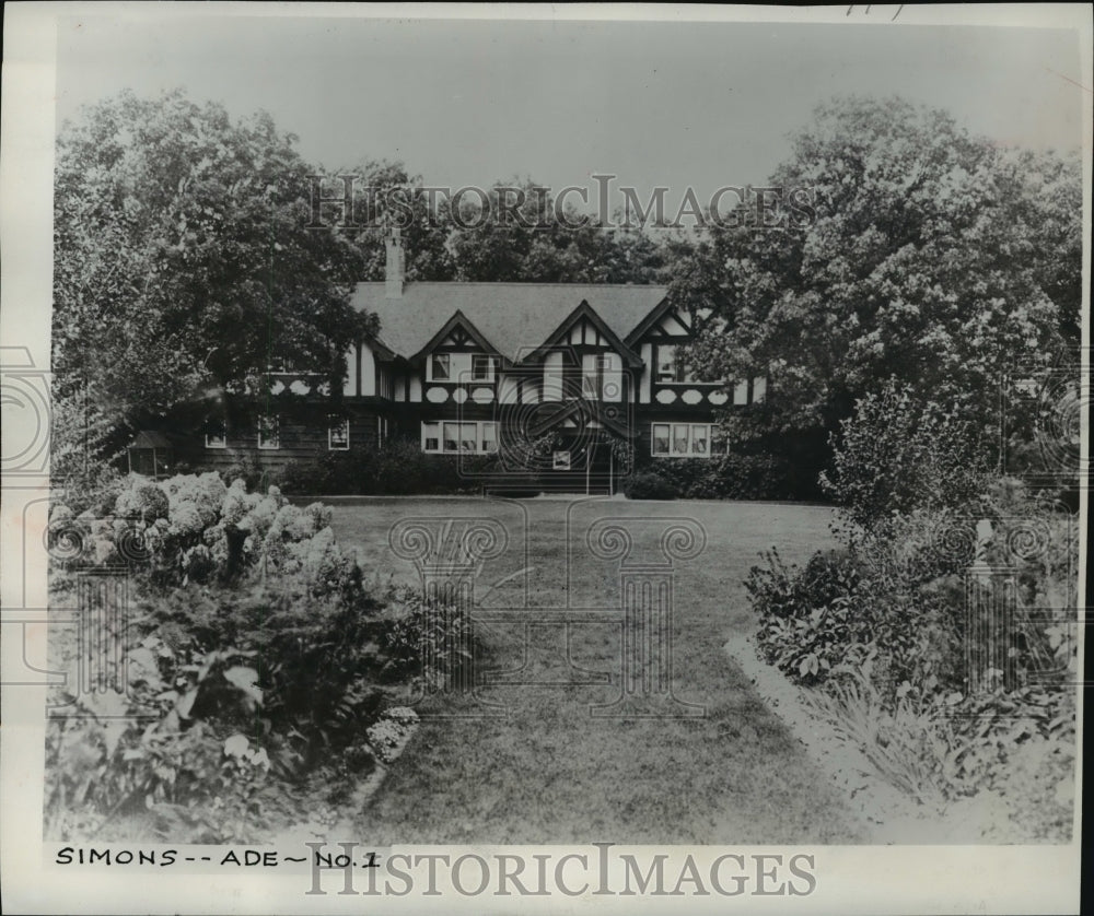 1954 Press Photo Simons - Ade, No.1- Historic Images