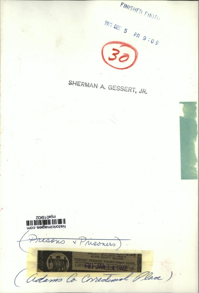 1971 Press Photo Adams Co. Correctional Place - mja01902