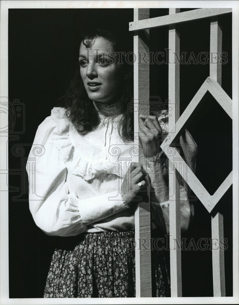 1989 Press Photo Meg Patrick is Emily in Acacia Theatre production of "Our Town"- Historic Images