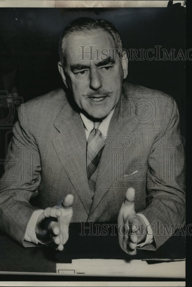 1951 Press Photo Secretary of State Dean Acheson at Senate Committee Hearing- Historic Images