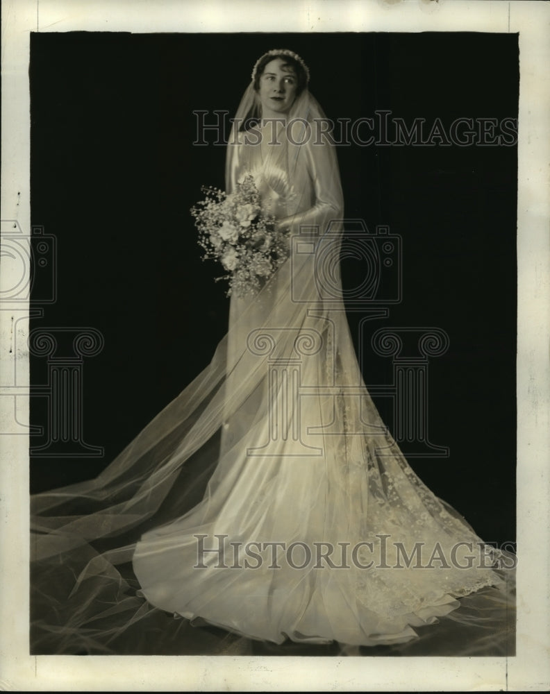 1938 Press Photo Miss Virginia Milner Preston wedding- Historic Images