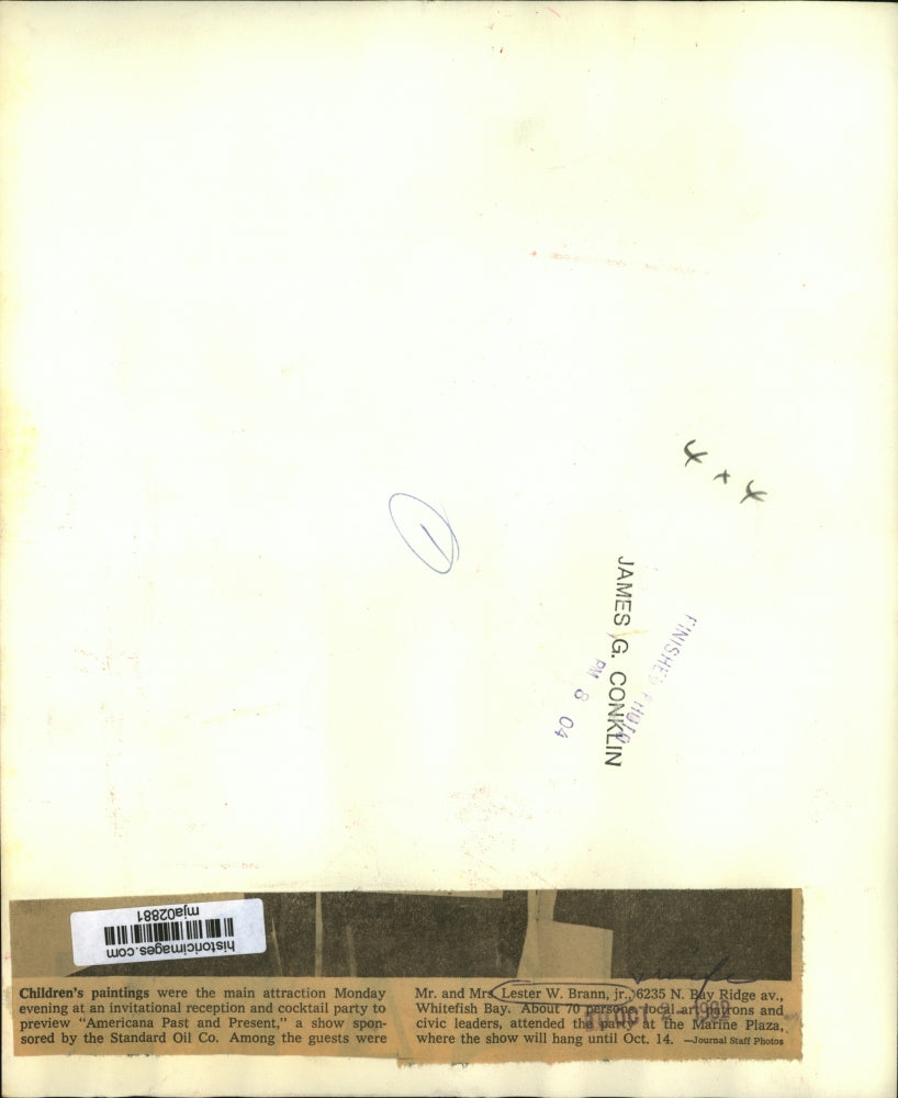 1962 Press Photo Mr. & Mrs. Lester W. Brann Jr at Americana Past & Present Show