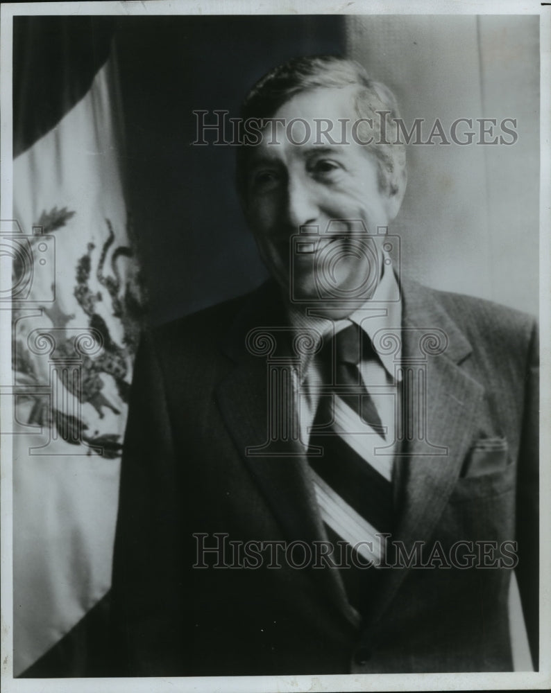 1983 Press Photo Miguel Aleman, the first civilian president of Mexico - Historic Images