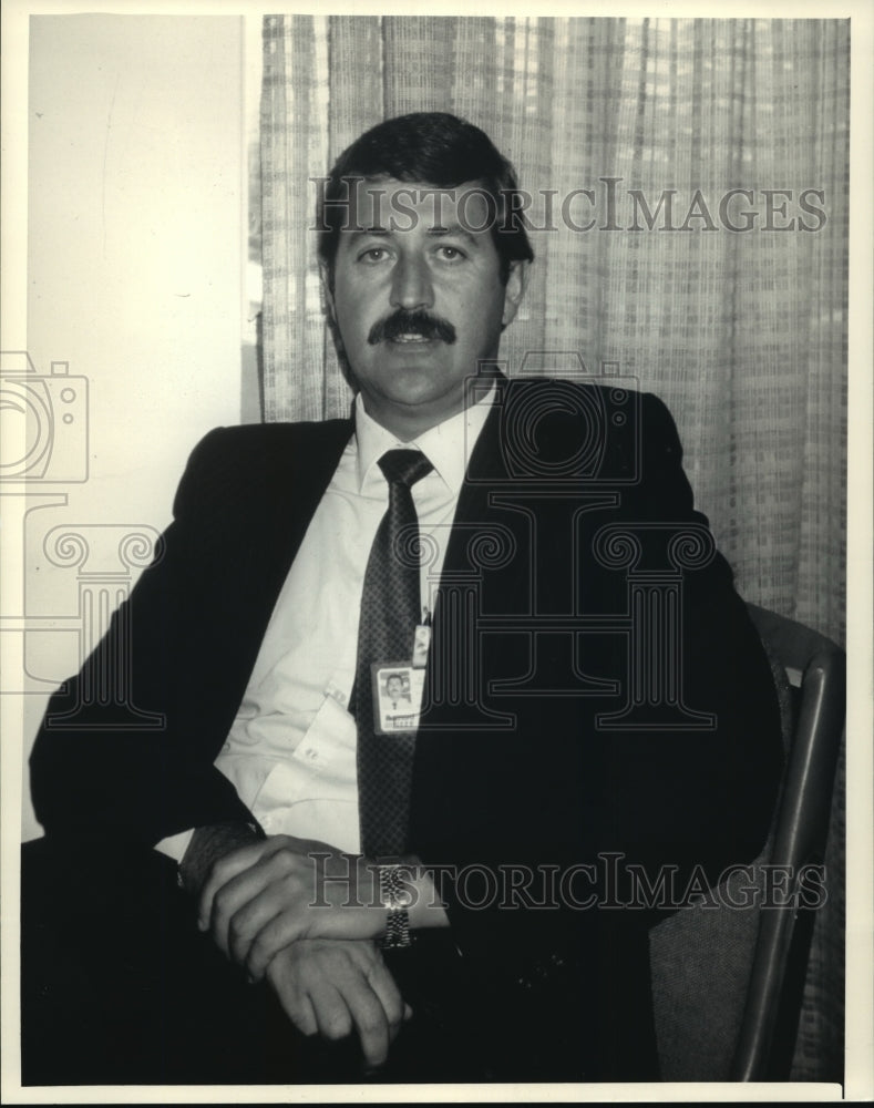 1986 Press Photo Thys De Beer Managing Director of the Nordberg Manufacturing Co- Historic Images