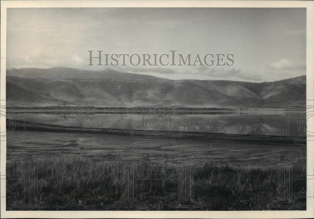 1987 Press Photo Ngorongoro Crater in Tanzania- Historic Images