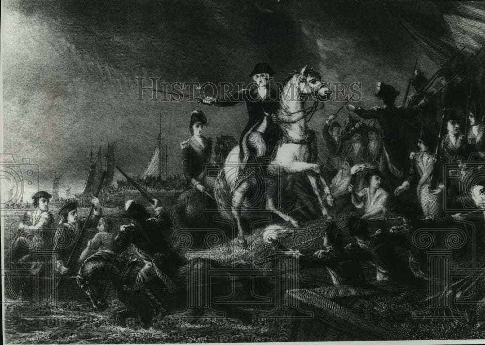 1976 Press Photo General George Washington on his rearing charger - mja04407