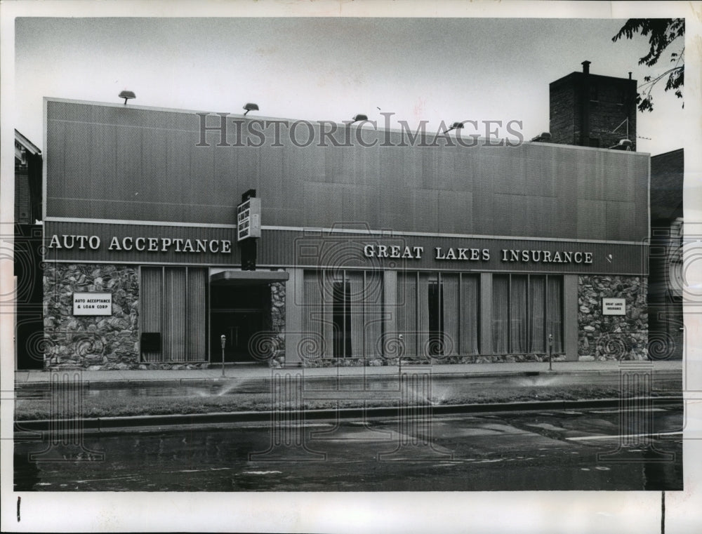 1966 Press Photo The Auto Acceptance & Loan Corp and Great Lakes Insurance Co