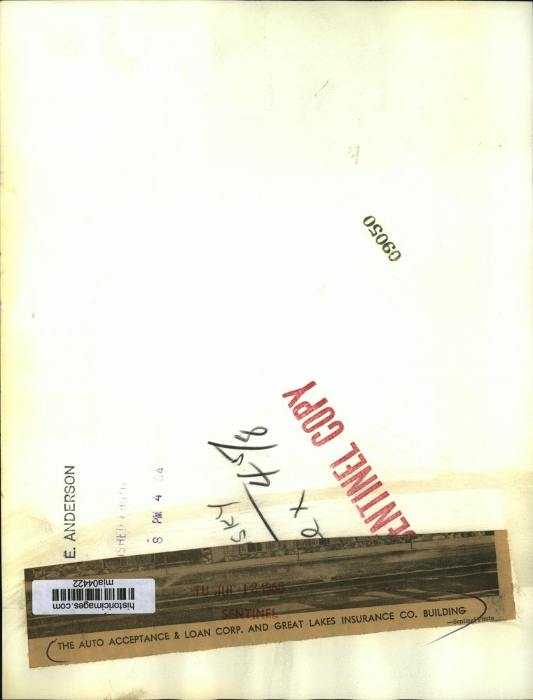 1966 Press Photo The Auto Acceptance & Loan Corp and Great Lakes Insurance Co