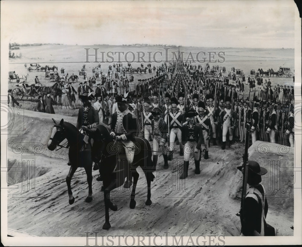 1962 Press Photo Surrender of Cornwallis diorama Colonial National Historical Pk