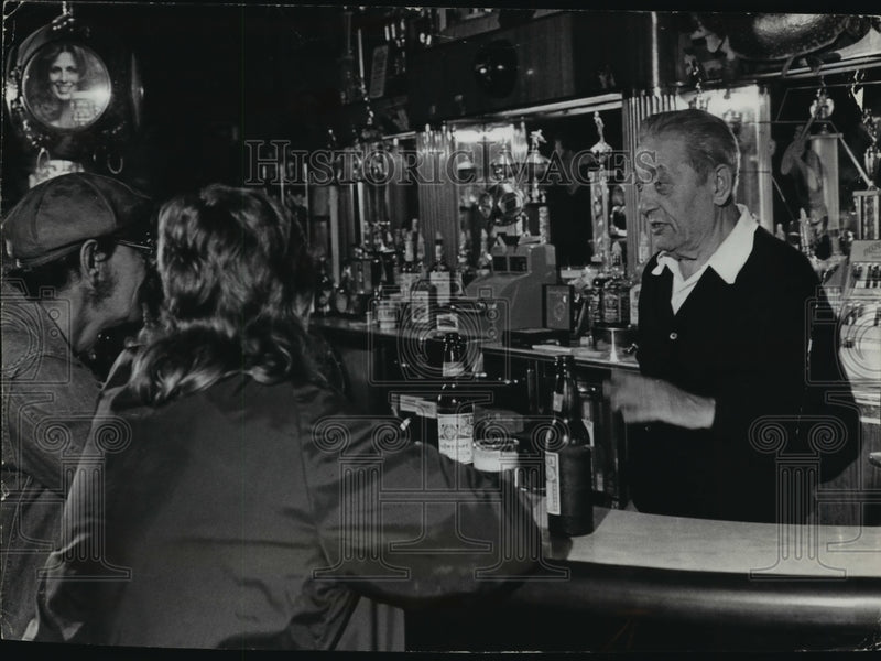 Load image into Gallery viewer, 1977 Press Photo Peter Marino, 72, claims to be the oldest tavernkeeper
