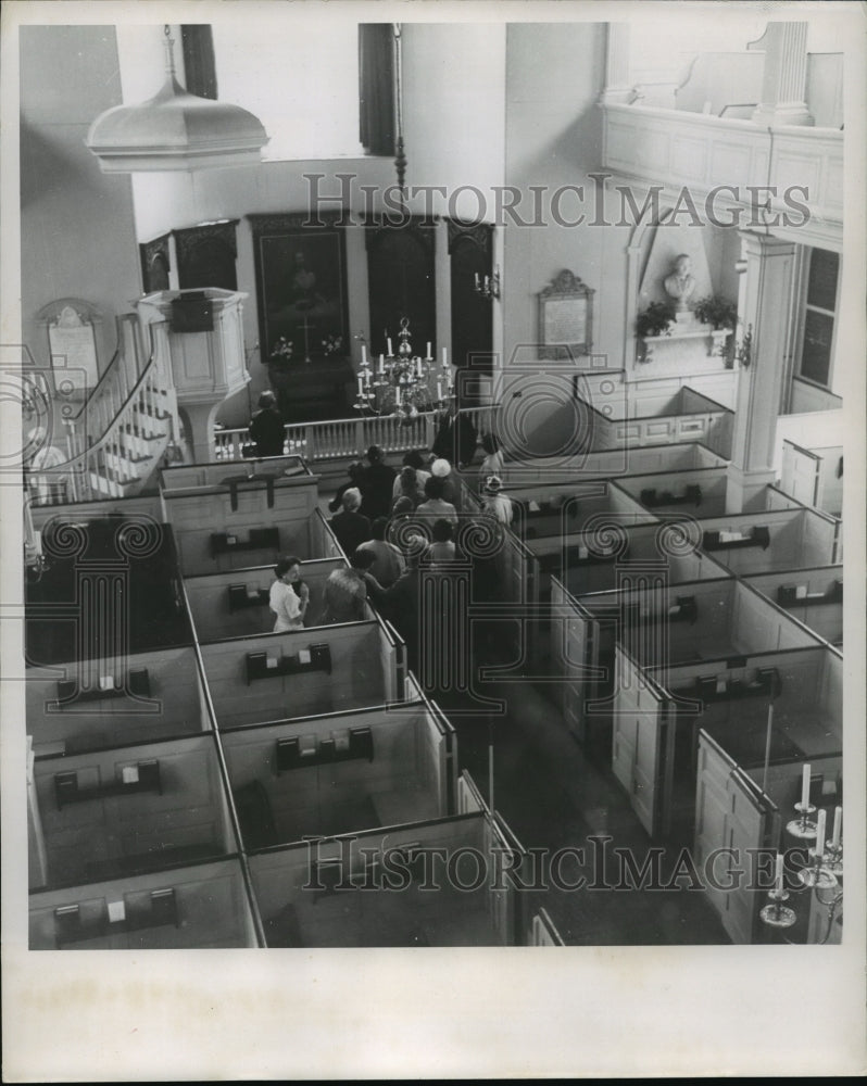 1964 Press Photo Old North Church, Boston, Massachusetts - mja04886