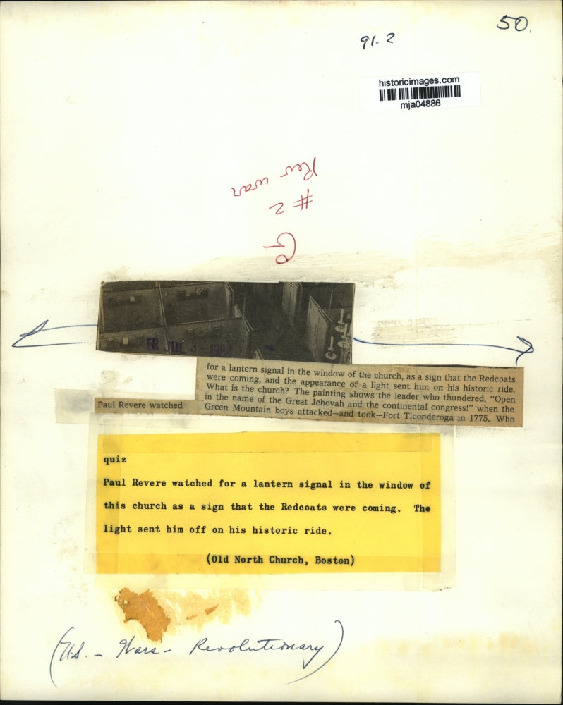 1964 Press Photo Old North Church, Boston, Massachusetts - mja04886