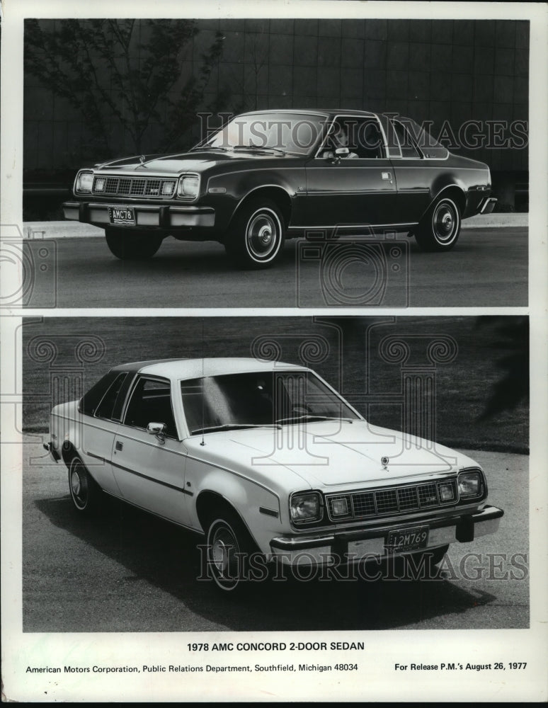 1977 Press Photo 1978 AMC Concord 2-door Sedan - mja04893- Historic Images