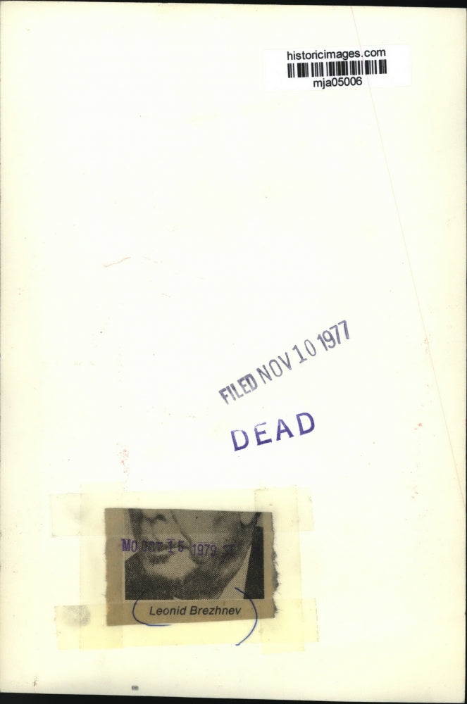1977 Press Photo Leonid I. Brezhnev - mja05006