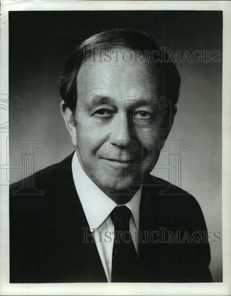 1981 Press Photo Thornton F. Bradshaw, Chairman of the Board &amp; CEO of RCA Corp.- Historic Images