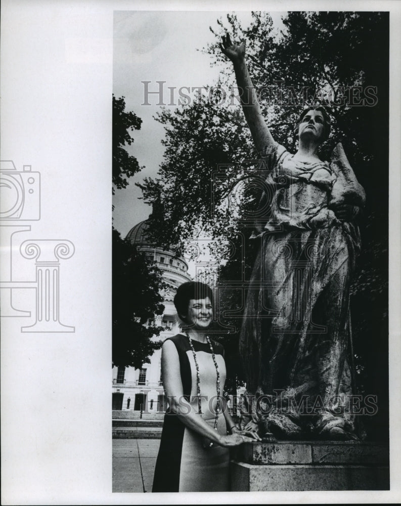 1970 Press Photo Republican incumbent Mrs Carolyn Blanchard Allen- Historic Images