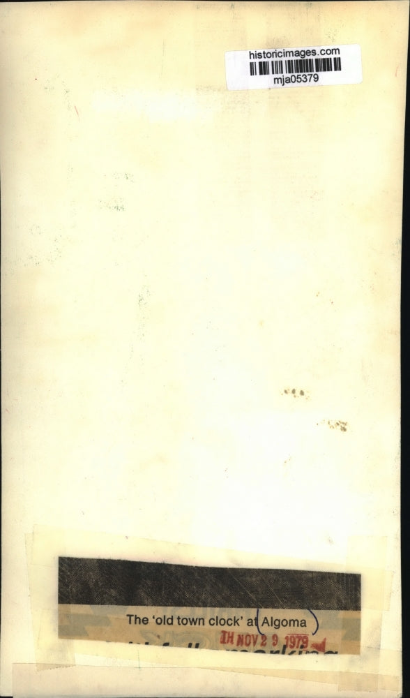 1979 Press Photo The old town clock at Algoma. - mja05379
