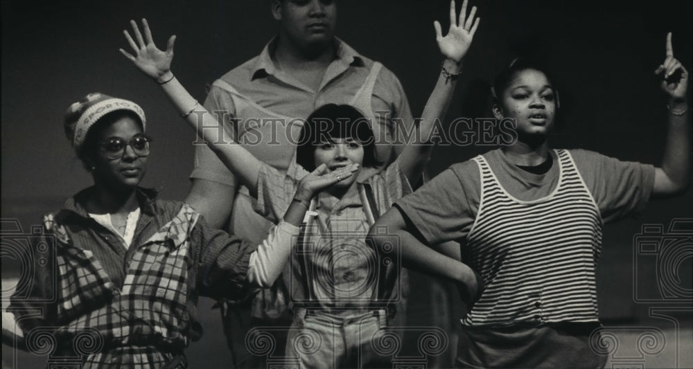 1988 Press Photo Anniversary of the birth of Martin Luther King Jr.- Historic Images