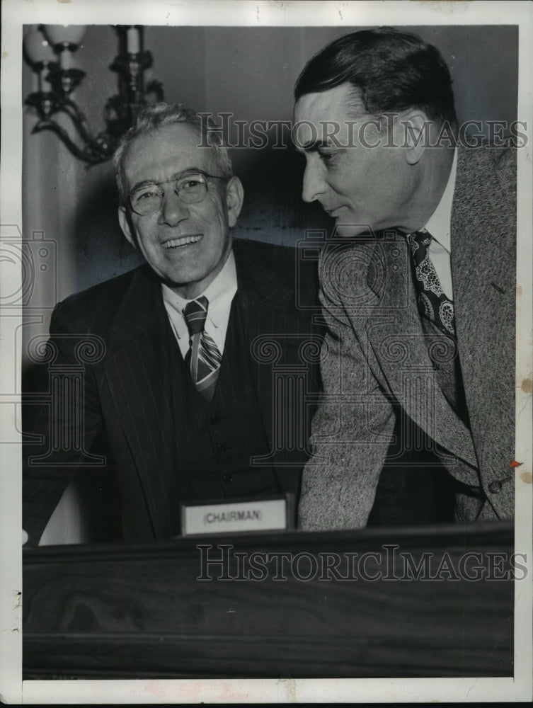 1953 Press Photo Senator George D. Alken and Rep. Clifford R. Hope - mja06642