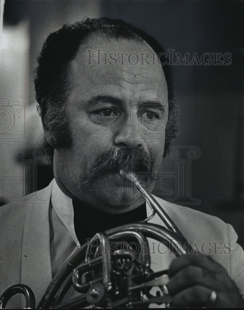 1978 Press Photo Barry Benjamin, French Hornist, Milwaukee - mja06785