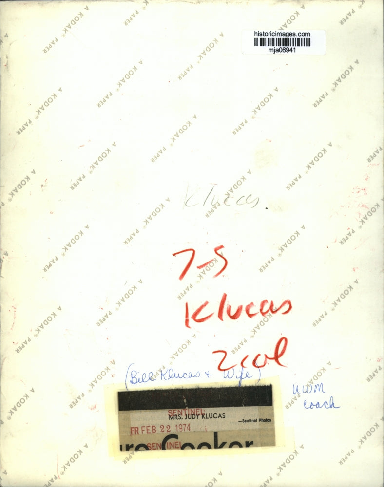 1974 Press Photo Mrs. Judy Klucas - mja06941