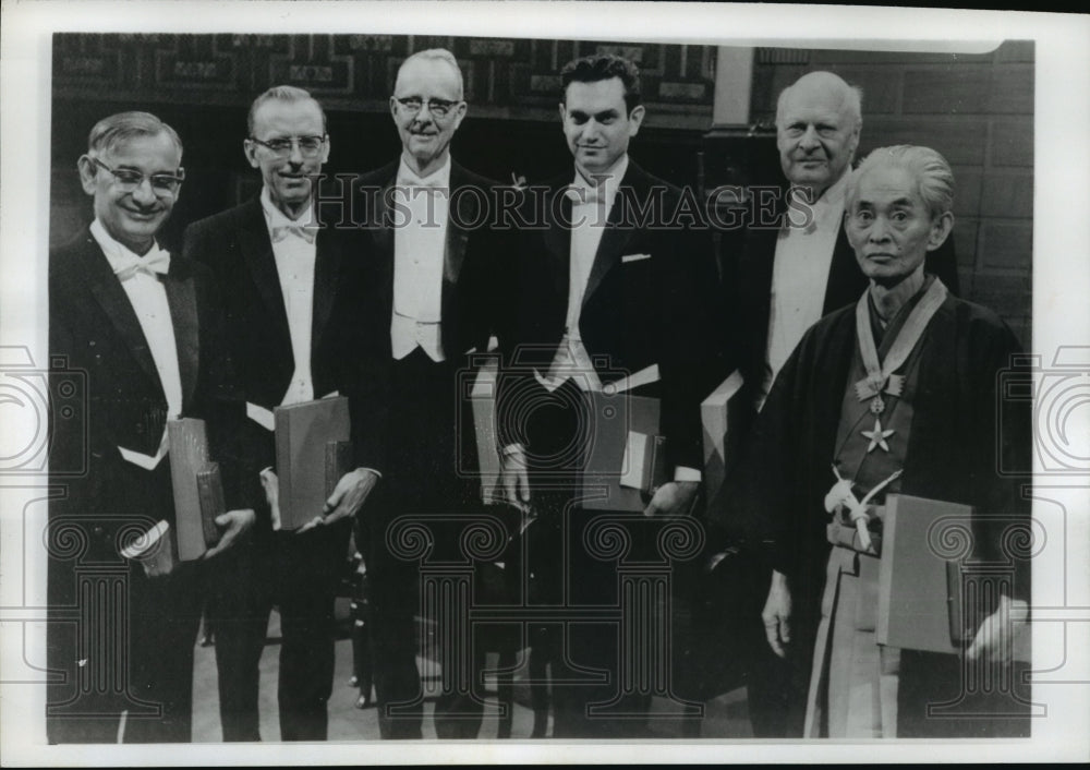1968 Press Photo The 1968 Nobel Prize recipients - mja07383