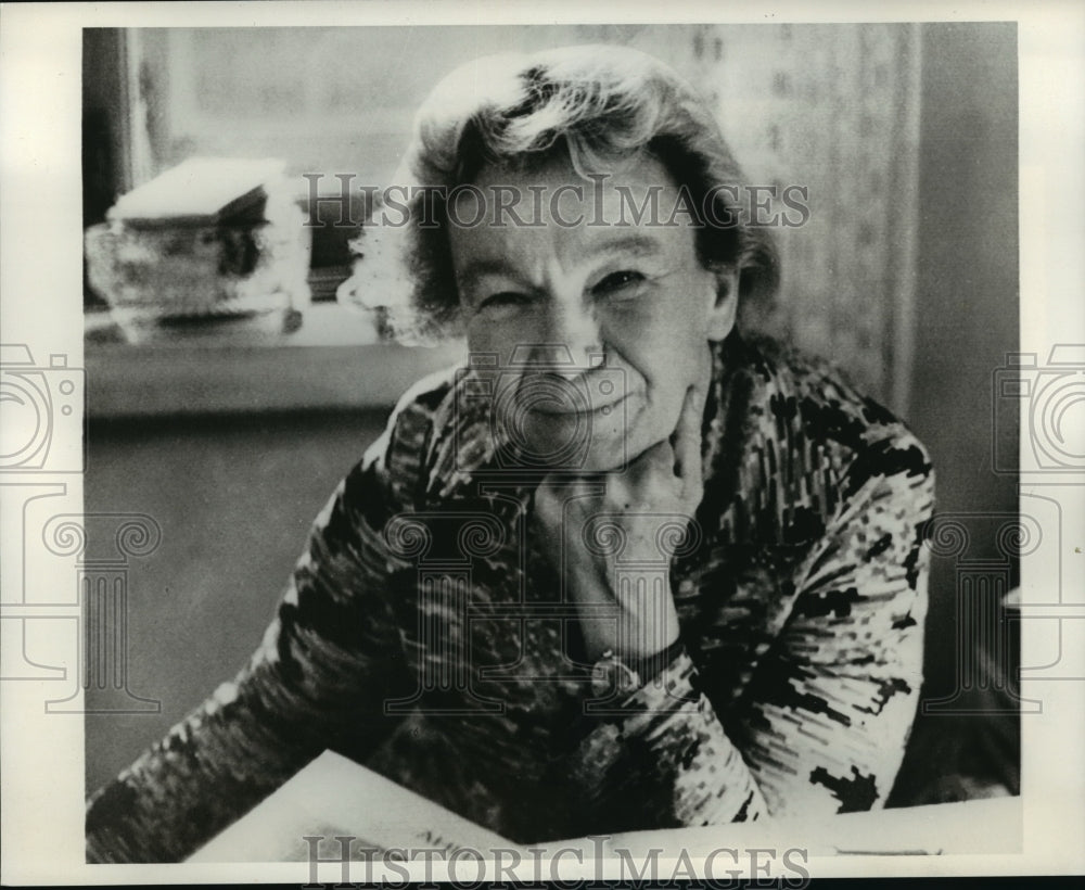 1977 Press Photo Tatyana Khodorovich in Moscow - mja07387