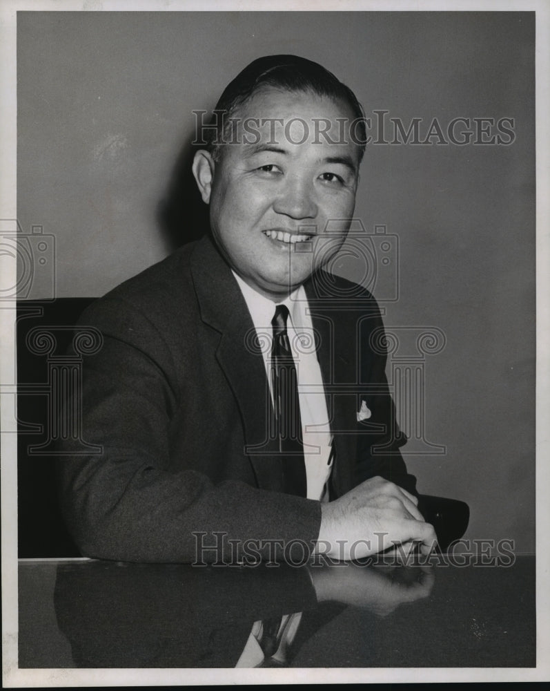 1958 Press Photo SW Kimura, Manager of the Japan Tourist Association - mja08022- Historic Images