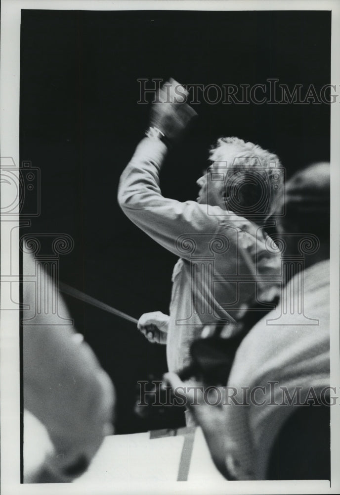 Load image into Gallery viewer, 1978 Press Photo Leonard Bernstein, conductor - mja08072
