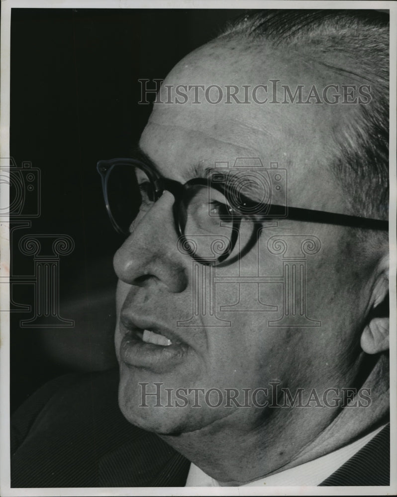 1958 Press Photo Secretary of Agriculture Ezra Benson- Historic Images