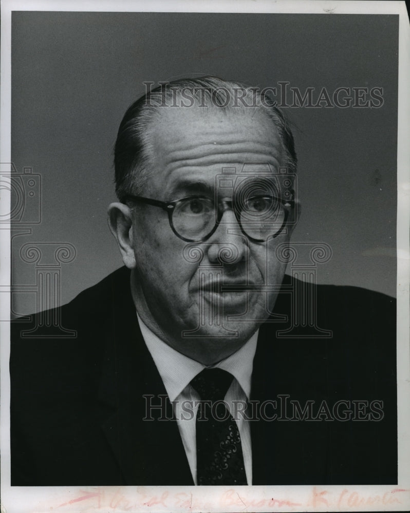 1958 Press Photo Exra Taft Benson tossed congress a barbed question- Historic Images