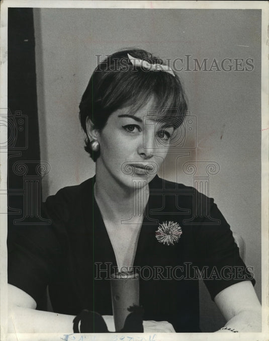 1963 Press Photo Joan Benny, the daughter of comedian Jack Benny - mja08176