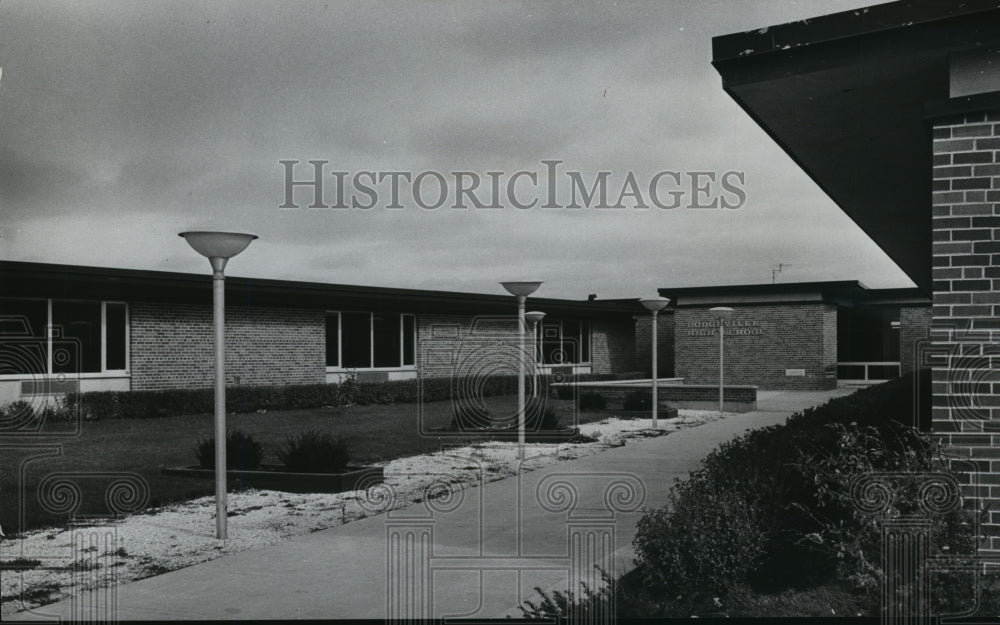 1967 Press Photo Dodgeville high has a capacity enrollment of 500 pupils- Historic Images