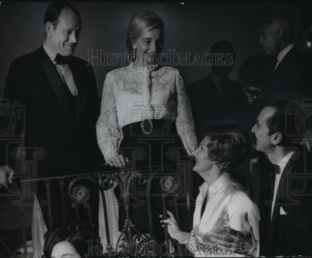 1969 Press Photo Mr. & Mrs. Orren Bradley with Mr. & Mrs. Frank Verito at Gala