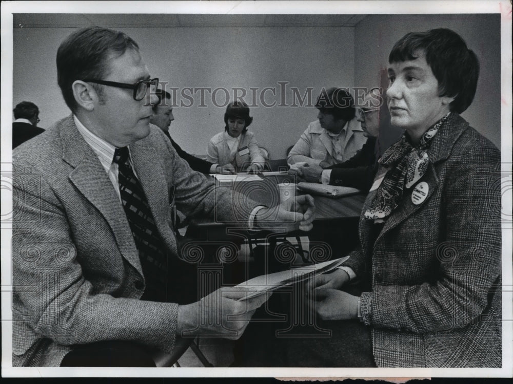 1978 Press Photo Elain Boyce of Mid State Technical Institute Wisconsin Rapids- Historic Images