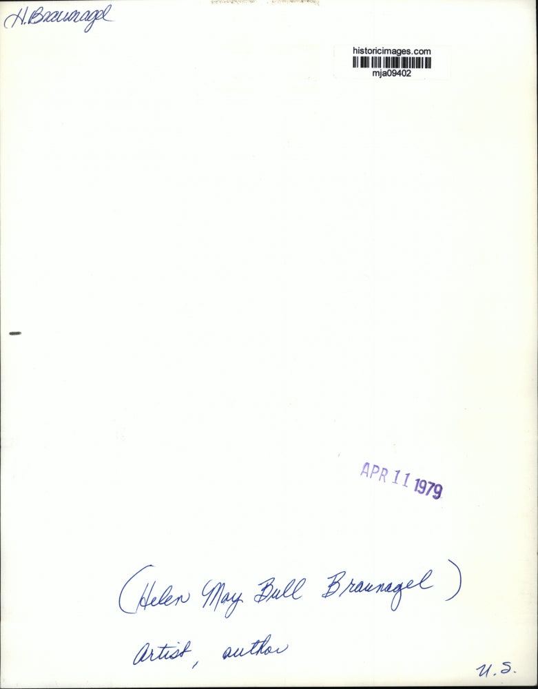 1979 Press Photo Artist/Author Helen May Bull Braunagel - mja09402