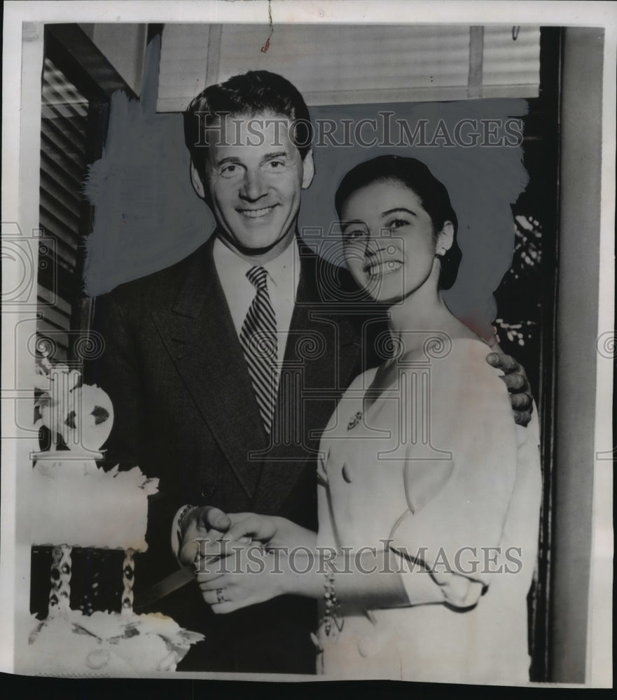 1956 Press PhotoItalian actress Marisa Pavan and French actor Jean Pierre Aumont- Historic Images